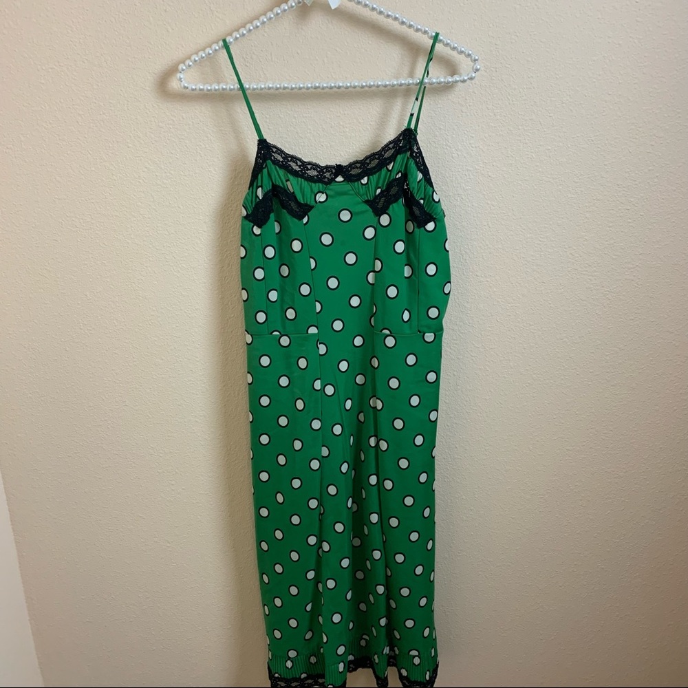 Jean Paul Gaultier for Target Green Polka Dot Dress